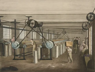 ボビンとドローイングフレーム、Progress of Cotton No. 5、パブ。 1840