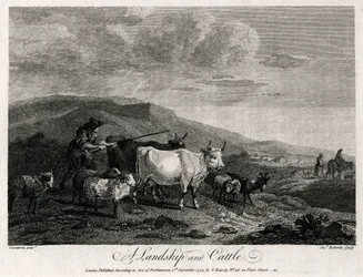 Landskip and Cattle、1774。