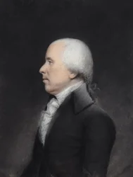 Dr. Benjamin Rush（グレーの紙にパステル画
