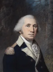 ジョージ・ワシントン、おそらく1796-97年（灰色の紙にパステル画