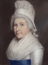 Mary Andrewes（グレーの紙にパステル