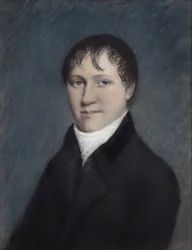 ハンフリー・デイヴィ・バート（Sir Humphry Davy Bart）1804-09年頃（灰色の紙にパステル画