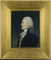 トーマス・ジェファーソン、1797年頃（グレーの紙にパステル画