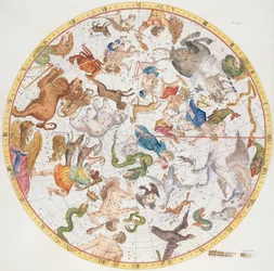 ジョン・フラムスティード（1646-1719）による &39;Atlas Coelestis&39;のプレート26、パブ。 1719年（手描きの彫刻）