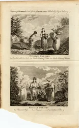 ロシアのドレス、1775年頃