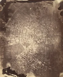 熱気球から見たボストン（1860年代