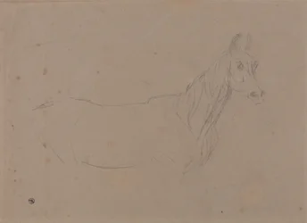 テート・ギャラリーに展示されている「シュヴァルの愛」の習作と思われる牝馬、1827年作