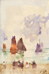 漁船（水彩）