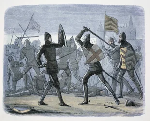 フランス、カレーの包囲戦 1346-1347 1864年