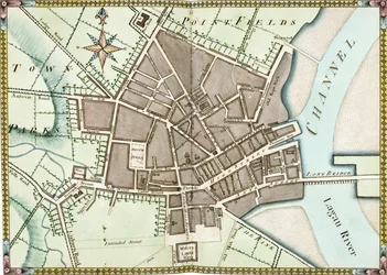 ベルファストの2ページの水彩画計画、1795年