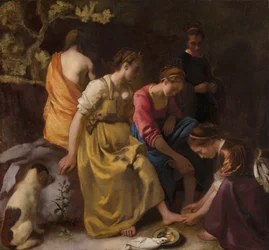 ディアナとニンフたち、c.1655-56（キャンバスに油彩）