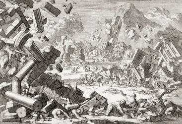 1667年にクロアチアのドゥブロヴニクで発生した地震。