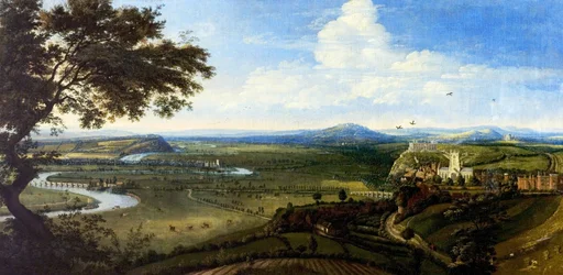 東からのノッティンガムの眺め、1695年頃（キャンバスに油彩）