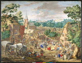 A Kermesse（紙にガッシュ