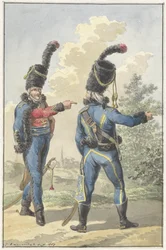 立っている 2 人の兵士