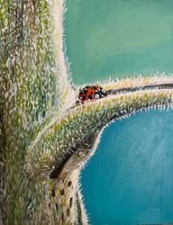 フライ・アウェイ・ホーム、2023年（キャンバスにアクリル画）