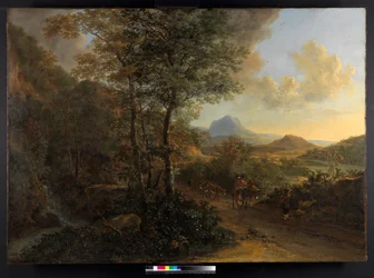 モンテソクラテのあるイタリアの風景、1635〜1641年
