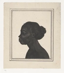 シルエット ポートレット ヴァン フローラ Silhouetportret van slavin フローラ