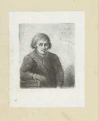 テーブルに寄りかかる若い男 The Compleat Work of Etchings by John Chalon / Oeuvre Complette des Eaux Fortes par Jean Chalon (シリーズ名)