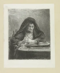 Lezende vrouw The Compleat Work of Etchings by John Chalon / Oeuvre Complette des Eaux Fortes par Jean Chalon (シリーズ名)