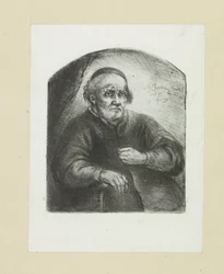 Oude man in een leunstoel The Compleat Work of Etchings by John Chalon / Oeuvre Complette des Eaux Fortes par Jean Chalon (シリーズ名)