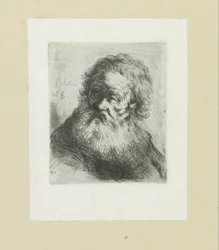 Oude man puts baard The Compleat Work of Etchings by John Chalon / Oeuvre Complette des Eaux Fortes par Jean Chalon (シリーズ名)