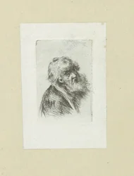 Oude man puts baard The Compleat Work of Etchings by John Chalon / Oeuvre Complette des Eaux Fortes par Jean Chalon (シリーズタイトル)