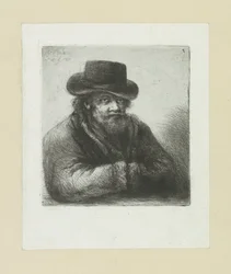Oude man put baard in hoed The Compleat Work of Etchings by John Chalon / Oeuvre Complette des Eaux Fortes par Jean Chalon (シリーズ名)