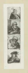Vier mansportretten The Compleat Work of Etchings by John Chalon / Oeuvre Complette des Eaux Fortes par Jean Chalon (シリーズタイトル)