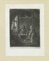 ウーンカマーがパールを置く The Compleat Work of Etchings by John Chalon / Oeuvre Complette des Eaux Fortes par Jean Chalon (シリーズ名)