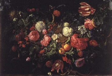 花と果実の静物画