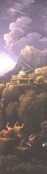 古典的な風景の中の嵐