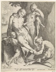 オリードはサテュロスの足からとげを取り除きます