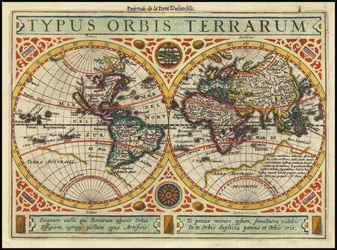 1631年の地図 - Typus Orbis Terrarum