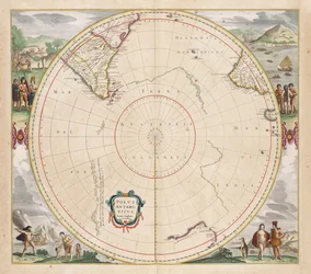 1657年地図 Polus Antarcticus