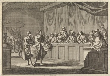 1683 年 6 月 3 日、改革派の大臣ギリーとクールディルがソルジュの教会会議で、カトリック教会に改宗するという宣言を読み上げる