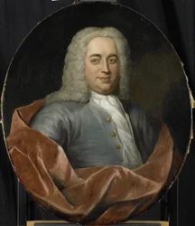 1731年に選出されたオランダ東インド会社のロッテルダム商工会議所長、ウォルター・センセルフの肖像