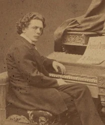 作曲家アントン・ルビンスタインの肖像、1829～1894年、1860～1870年頃。