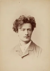 作曲家イグナツィ・ヤン・パデレフスキの肖像 1860-1941年頃。 1883年。