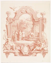 Arnout van Citters と Sara Jacoba Ockerse の結婚式の際の寓意的な表現 Crescite heroum soboles (オブジェクトのタイトル)