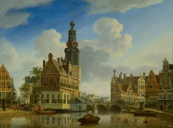 シンゲルから見たマントタワー、1751年