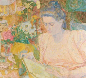マリージャネットデランゲ夫人の肖像、1900年頃