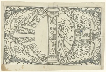 装丁のデザイン: Louis Couperus, God en Gods, 1903