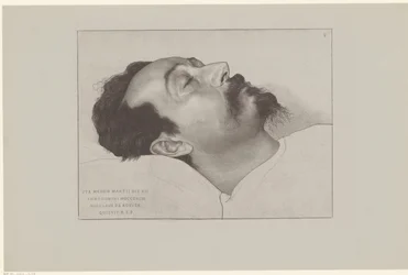 Nicolaas de Roever op zijn doodsbed このように、18903 年の 3 月 12 日に、ニコラス・ド・ローヴァーは R.I.P. を休息させました。 (オブジェクトのタイトル)