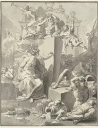 W. van der Hoeven によるタイトル ページのデザイン、Westermeer、1721 年