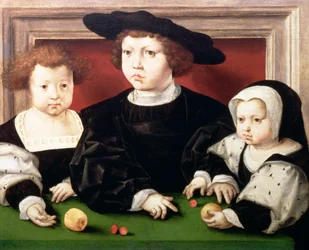 デンマーク、ノルウェー、スウェーデン国王クリスチャン2世（1481-1559年）の子どもたち：ヨハン、クリスティーナ、ドロテア
