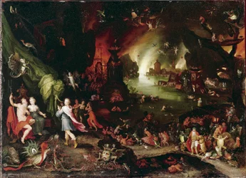 冥界のオルフェウス」 ヤン・ブリューゲルの絵画 Le Vieux calls Bruegel de Velours (Brueghel or Breughel)