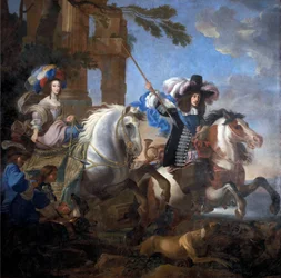 バイエルン選帝侯フェルディナント・マリアとサヴォワ家のアンリエット 1660年頃 油彩・カンヴァス