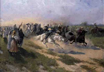 レーシング、1900年頃（油彩・キャンバス）