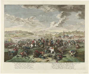北イタリアの騎馬戦、1702～1703年頃 Pugna Germanorum et Gallorum in Italia / イタリアにおけるドイツ軍とフランス軍の戦い (オブジェクトのタイトル)
